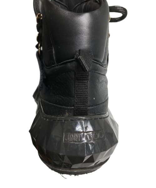 JIMMY CHOO（ジミーチュウ）JIMMY CHOO (ジミーチュウ) ハイカットスニーカー ブラック サイズ:22cmの古着・服飾アイテム