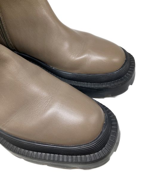 atelier brugge（アトリエ ブルージュ）atelier brugge (アトリエ ブルージュ) タンクソールサイドゴアブーツ ブラウン サイズ:M（23～23.5）の古着・服飾アイテム
