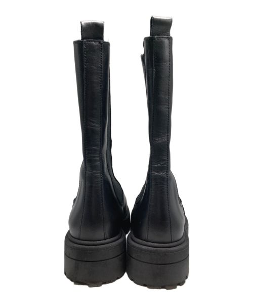 BEAUTY&YOUTH（ビューティーアンドユース）BEAUTY&YOUTH (ビューティーアンドユース) レザー ミドル サイドゴア ブーツ ブラック サイズ:23.5の古着・服飾アイテム