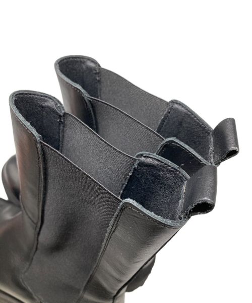 BEAUTY&YOUTH（ビューティーアンドユース）BEAUTY&YOUTH (ビューティーアンドユース) レザー ミドル サイドゴア ブーツ ブラック サイズ:23.5の古着・服飾アイテム