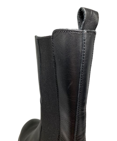 BEAUTY&YOUTH（ビューティーアンドユース）BEAUTY&YOUTH (ビューティーアンドユース) レザー ミドル サイドゴア ブーツ ブラック サイズ:23.5の古着・服飾アイテム