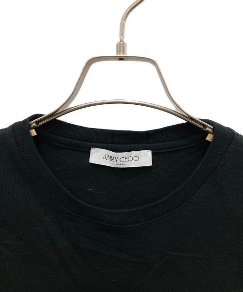 JIMMY CHOO（ジミーチュウ）JIMMY CHOO (ジミーチュウ) ロゴプリントTシャツ ブラック サイズ:Lの古着・服飾アイテム