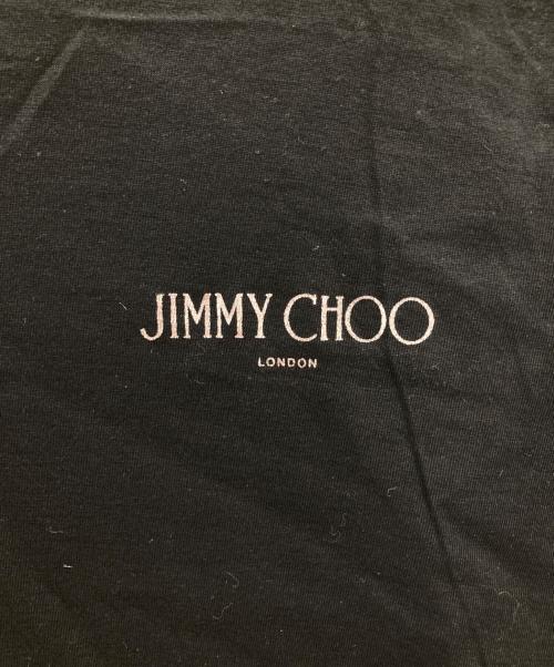 JIMMY CHOO（ジミーチュウ）JIMMY CHOO (ジミーチュウ) ロゴプリントTシャツ ブラック サイズ:Lの古着・服飾アイテム