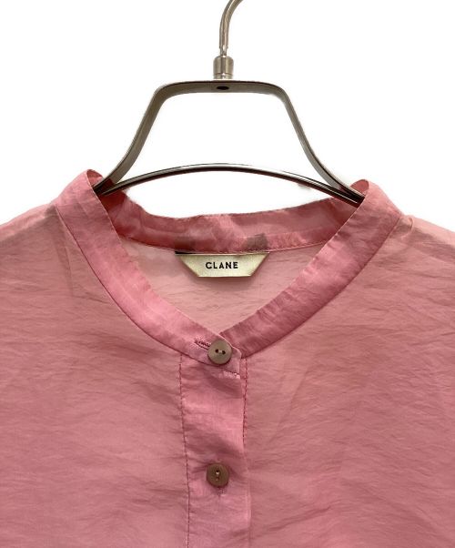 CLANE（クラネ）CLANE (クラネ) SWITCH SHEER SHIRT/スウィッチシアーシャツ ピンク サイズ:2の古着・服飾アイテム