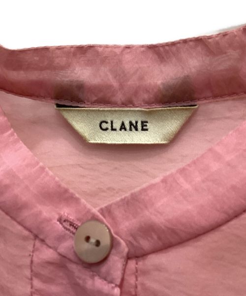 CLANE（クラネ）CLANE (クラネ) SWITCH SHEER SHIRT/スウィッチシアーシャツ ピンク サイズ:2の古着・服飾アイテム