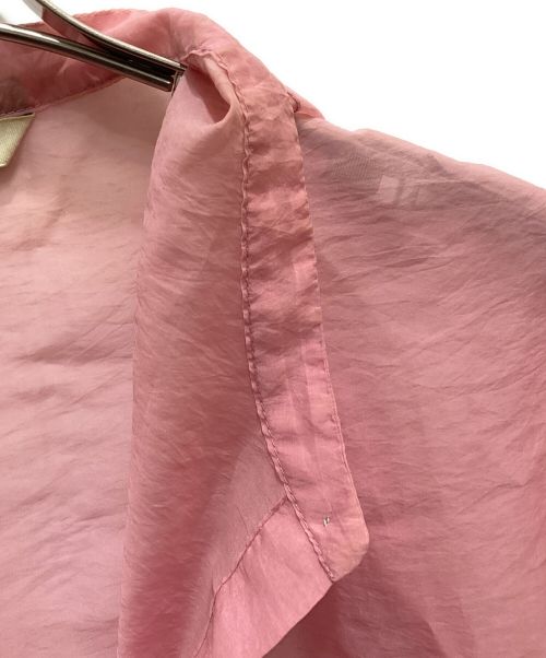 CLANE（クラネ）CLANE (クラネ) SWITCH SHEER SHIRT/スウィッチシアーシャツ ピンク サイズ:2の古着・服飾アイテム