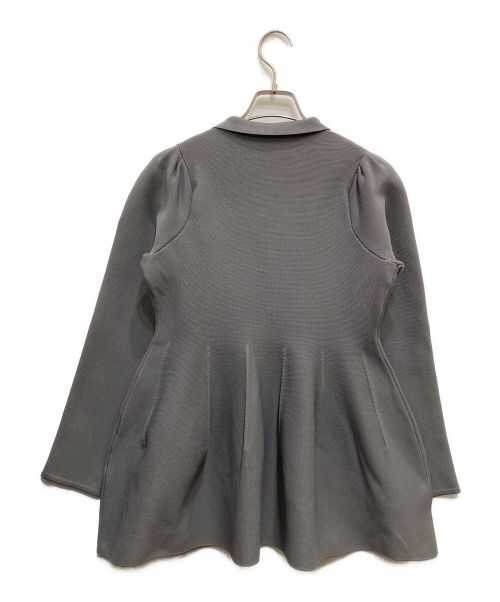 ELLIE（エリー）ELLIE (エリー) ペプラムニットカーディガン グレー サイズ:Freeの古着・服飾アイテム