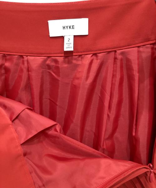 HYKE（ハイク）HYKE (ハイク) プリーツスカート レッド サイズ:2の古着・服飾アイテム
