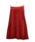HYKE (ハイク) プリーツスカート レッド サイズ:2：13000円