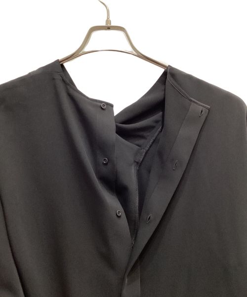 ENFOLD（エンフォルド）ENFOLD (エンフォルド) ビッグカフスチュニックブラウス ブラック サイズ:Mの古着・服飾アイテム