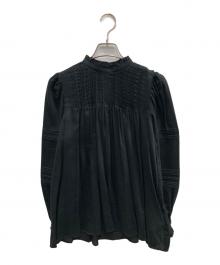 Demi-Luxe Beams（デミルクス ビームス）の古着「ピンタックブラウス」｜ブラック