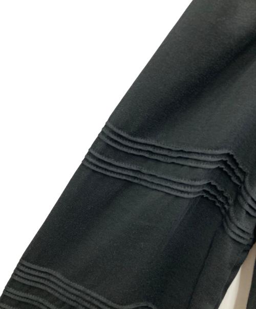 Demi-Luxe Beams（デミルクス ビームス）Demi-Luxe BEAMS (デミルクス ビームス) ピンタックブラウス ブラック サイズ:36の古着・服飾アイテム