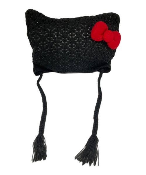 merry jenny（メリージェニー）merry jenny (メリージェニー) HELLO KITTY (ハローキティ) りぼんボンネット帽 サイズ:Fの古着・服飾アイテム