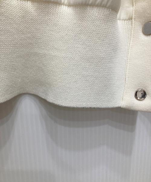 ARPEGE STORY（アルページュストーリー）ARPEGE STORY (アルページュストーリー) シアーブルゾンカーディガン ホワイト サイズ:2の古着・服飾アイテム