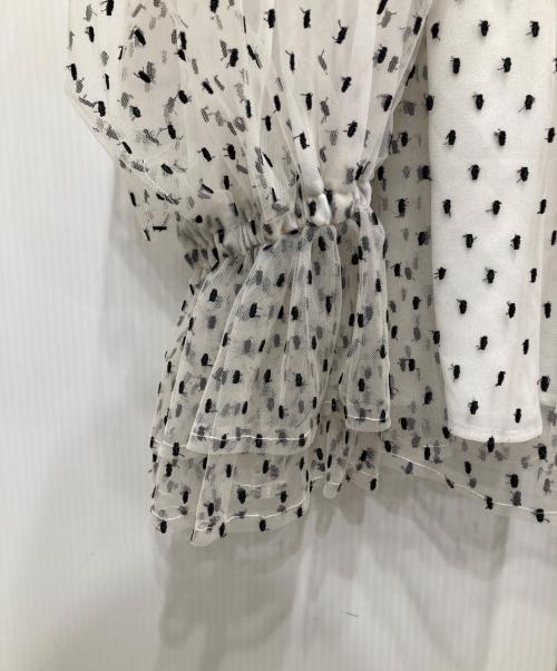 Apuweiser-riche（アプワイザーリッシェ）Apuweiser-riche (アプワイザーリッシェ) チュールブラウス ホワイト サイズ:1の古着・服飾アイテム