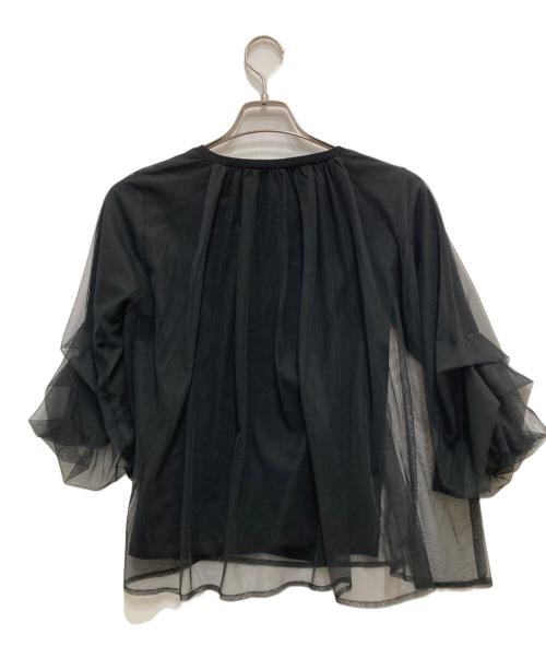 Apuweiser-riche（アプワイザーリッシェ）Apuweiser-riche (アプワイザーリッシェ) チュールドッキングプルオーバー ブラック サイズ:Mの古着・服飾アイテム