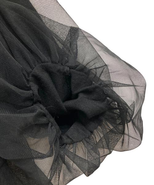 Apuweiser-riche（アプワイザーリッシェ）Apuweiser-riche (アプワイザーリッシェ) チュールドッキングプルオーバー ブラック サイズ:Mの古着・服飾アイテム