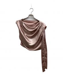 Rirandture（リランドチュール）の古着「サテンドレープブラウス」｜ピンク