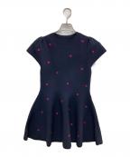 Apuweiser-richeアプワイザーリッシェ）の古着「ドットニットチュニック」｜ネイビー