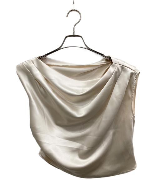 Rirandture（リランドチュール）Rirandture (リランドチュール) サテンドレープブラウス ベージュ サイズ:1の古着・服飾アイテム