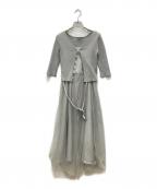 Rirandtureリランドチュール）の古着「ニットセットキャミソールワンピース」｜グレー