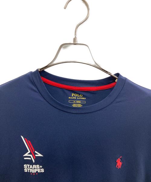 POLO RALPH LAUREN（ポロ・ラルフローレン）POLO RALPH LAUREN (ポロ・ラルフローレン) ドライTシャツ ネイビー サイズ:Ｍの古着・服飾アイテム