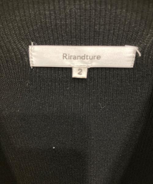 Rirandture（リランドチュール）Rirandture (リランドチュール) 配色ラインシャツドッキングチュニックワンピース ブラック サイズ:2の古着・服飾アイテム