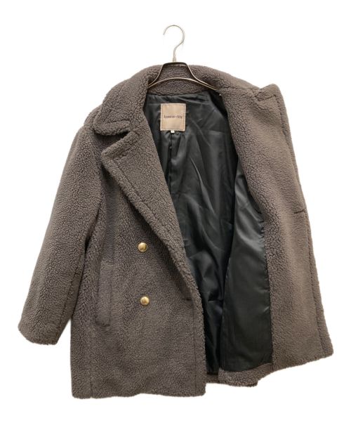 Apuweiser-riche（アプワイザーリッシェ）Apuweiser-riche (アプワイザーリッシェ) ボアダブル釦コート グレー サイズ:1の古着・服飾アイテム