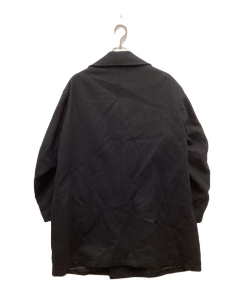 Y's for men（ワイズフォーメン）Y'S for men (ワイズフォーメン) オールドワイドシルエットウールPコート ブラック サイズ:Mの古着・服飾アイテム