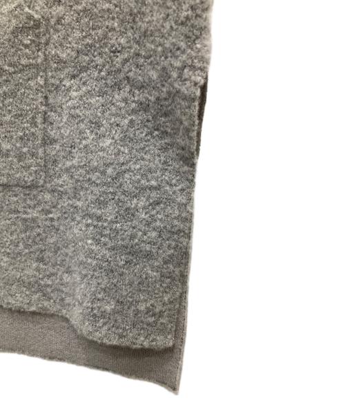 ADAWAS（アダワス）ADAWAS (アダワス) DOUBLE-FACED KNIT VEST/ダブル－フェイスド　ニット　ベスト グレー サイズ:freeの古着・服飾アイテム