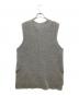 ADAWAS (アダワス) DOUBLE-FACED KNIT VEST/ダブル－フェイスド　ニット　ベスト グレー サイズ:free：4000円