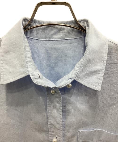 Spick and Span（スピック＆スパン）Spick and Span (スピックアンドスパン) オックスベーシックパールボタンシャツ スカイブルー サイズ:記載なしの古着・服飾アイテム