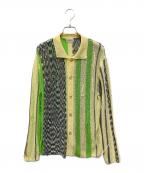 PAMMパム）の古着「記憶の中のストライプカーディガン」｜イエロー