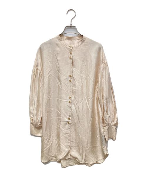 PUBLIC TOKYO（パブリックトウキョウ）PUBLIC TOKYO (パブリックトウキョウ) ボリュームスリーブスタンドシャツ ベージュ サイズ:Freeの古着・服飾アイテム