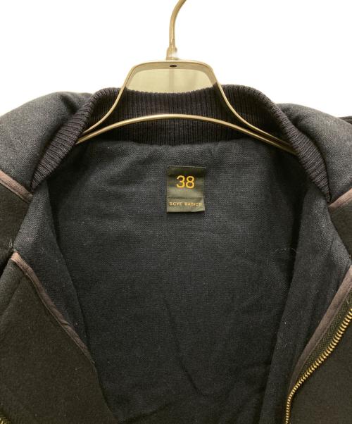 SCYEBASICS（サイベーシックス）SCYEBASICS (サイベーシックス) ウールカシミヤメルトン ダッフルコート ネイビー サイズ:38の古着・服飾アイテム