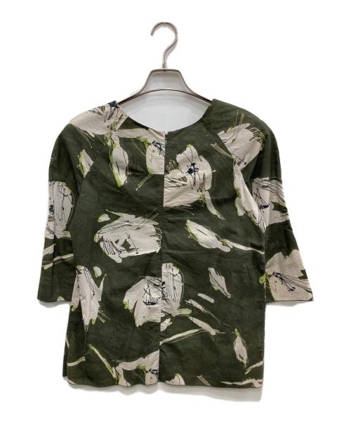 MARNI（マルニ）MARNI (マルニ) プリントブラウス グリーン サイズ:40の古着・服飾アイテム