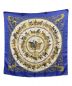 HERMES (エルメス) カレ90 ブルー×ベージュ：11000円