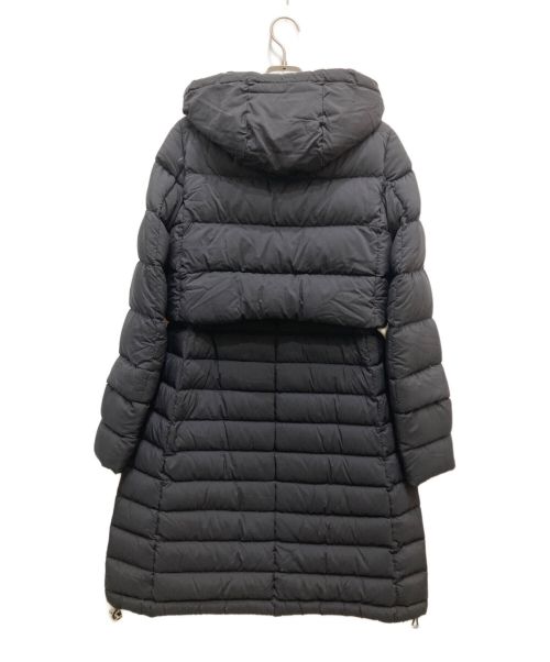 HERNO（ヘルノ）HERNO (ヘルノ) ナイロンレイヤード切替ロング フード ダウンジャケット ブラック サイズ:Lの古着・服飾アイテム