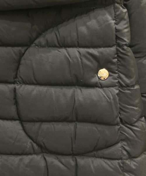HERNO（ヘルノ）HERNO (ヘルノ) ナイロンレイヤード切替ロング フード ダウンジャケット ブラック サイズ:Lの古着・服飾アイテム