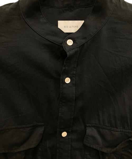 BED J.W. FORD（ベッドフォード）BED J.W. FORD (ベッドフォード) フリンジデザインシルク混ブラウス ブラック サイズ:1の古着・服飾アイテム