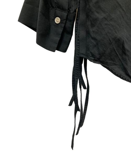 BED J.W. FORD（ベッドフォード）BED J.W. FORD (ベッドフォード) フリンジデザインシルク混ブラウス ブラック サイズ:1の古着・服飾アイテム