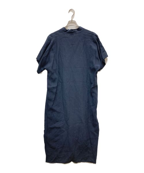 ERIC BERGERE（エリック・ベルジェール）ERIC BERGERE (エリック・ベルジェール) リネンワンピース ネイビー サイズ:Mの古着・服飾アイテム