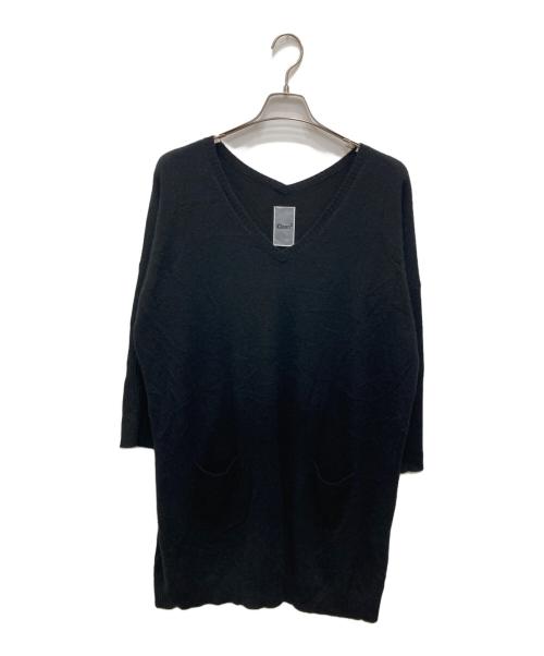 Clean2（クリーン）Clean2 (クリーン) カシミヤニットワンピース ブラック サイズ:Fの古着・服飾アイテム