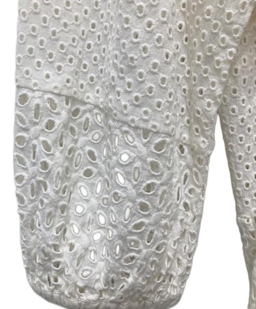 FRAMeWORK（フレームワーク）FRAMeWORK (フレームワーク) カットワークレースワンピース ホワイト サイズ:38 未使用品の古着・服飾アイテム