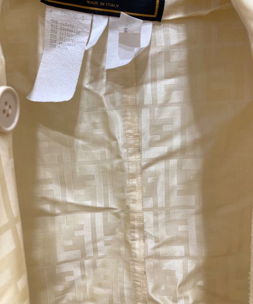 FENDI（フェンディ）FENDI (フェンディ) ズッカ柄コート イエロー サイズ:表記無しの古着・服飾アイテム