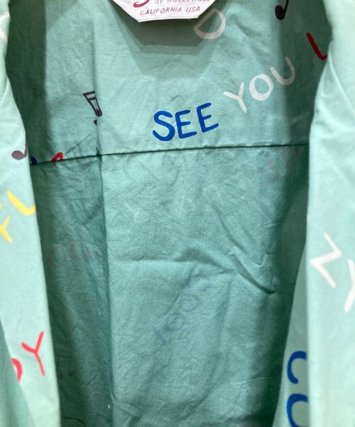 Star OF HOLLYWOOD（スターオブハリウッド）Star OF HOLLYWOOD (スターオブハリウッド) COTTON OPEN SHIRT グリーン サイズ:Mの古着・服飾アイテム