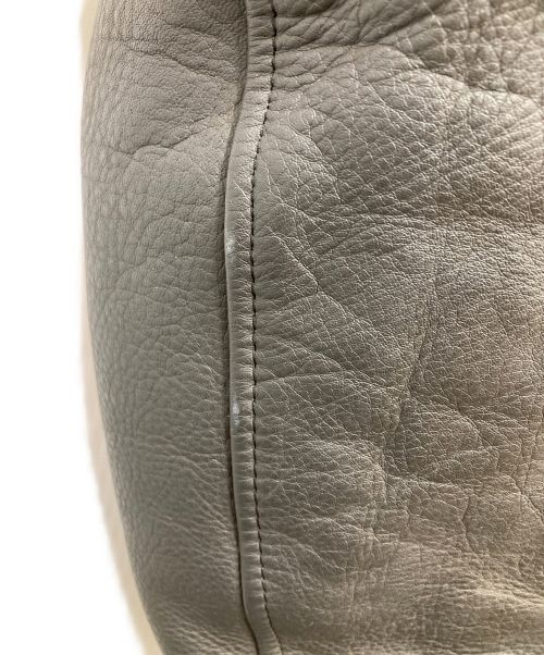 MEN'S BIGI（メンズビギ）MEN'S BIGI (メンズビギ) ヴィンテージレザースリーブスタジャン ブラック サイズ:Lの古着・服飾アイテム