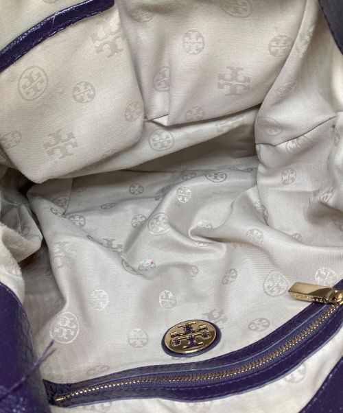 TORY BURCH（トリーバーチ）TORY BURCH (トリーバーチ) 2WAYトートバッグ パープルの古着・服飾アイテム