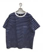 Paris Saint-Germainパリサンジェルマン）の古着「ボーダーTシャツ」｜ホワイト×ネイビー