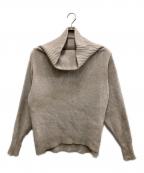 anuansアニュアンス）の古着「ラクーンミックスオフショルニットプルオーバー」｜ベージュ